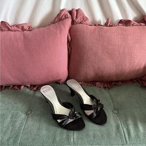 Mootsies Tootsies Black Heeled Sandals